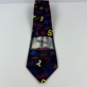 Steven Harris Math Algebra Number Handmade Polyester Pointed Classic Necktie Tie